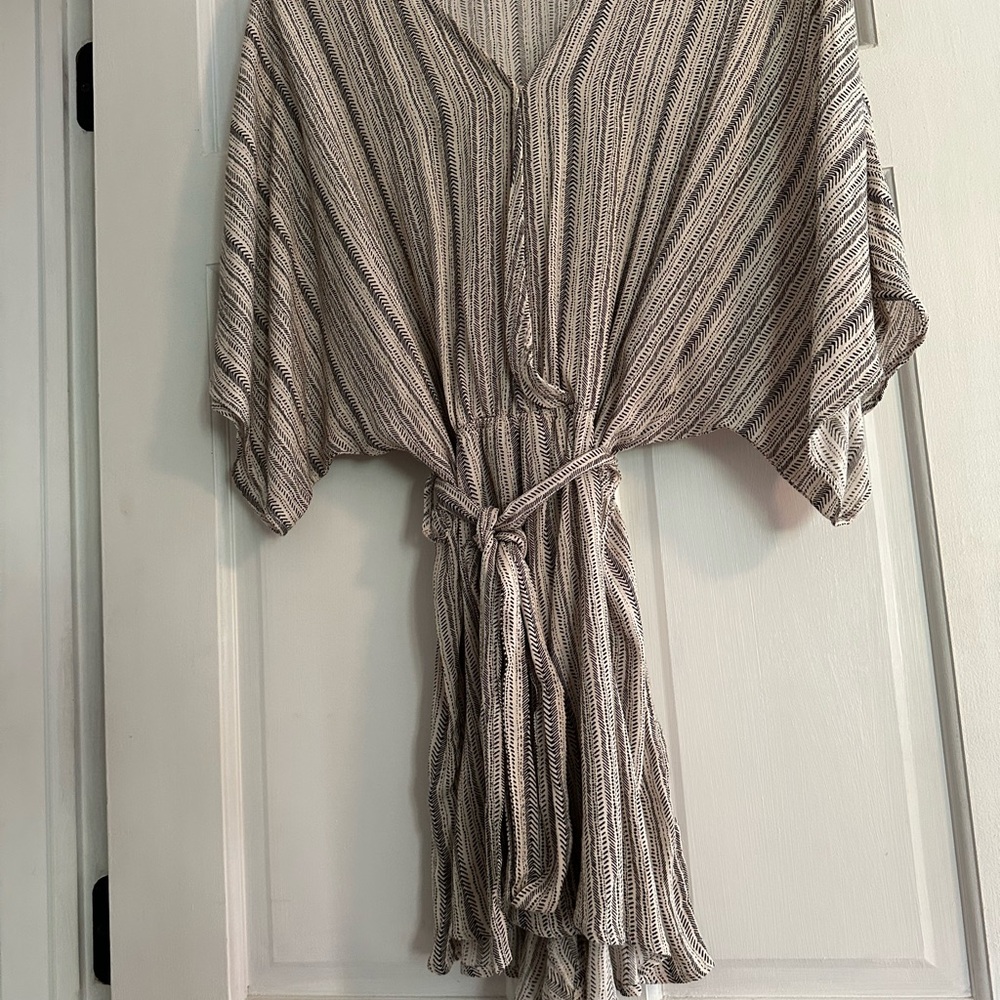 Belted Striped Romper - Size S - Picture 2 of 5